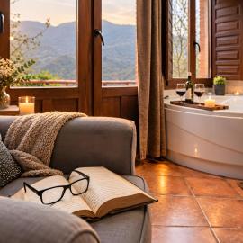 El Ablanu, jacuzzi y vistas, hotel v mestu Proaza