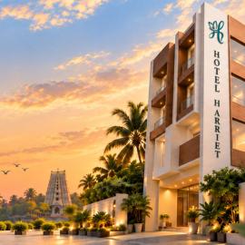 Hotel Harriet, 50m away from temple Rameshwaram, хотел в Рамесварам