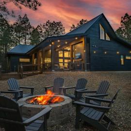 Steel Time Cabin Ping Pong Jacuzzi Fire Pit