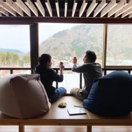 強羅テラス-箱根の山々が目の前に広がるテラス-和室付きのゆったり空間でリラックス-駐車場有, Hotel in Gora