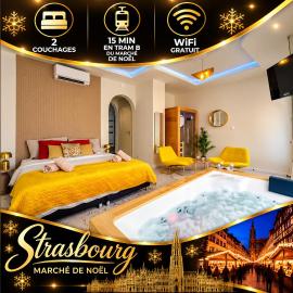 Suite jacuzzi & sauna - Centre - Strasbnb