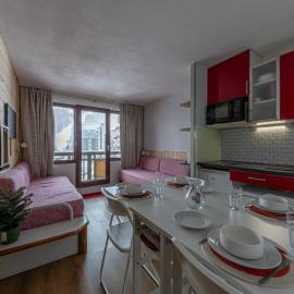 Studio chaleureux à Val-d'Isère avec WIFI, animaux acceptés