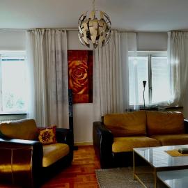 Extra Stor Lägenhet Ny Design med Öppen Spis, Balkong, Parkettgolv, Stor Smart TV, hotel a Ljungaverk