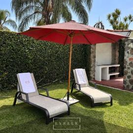Casa Laurel in Lomas de Cocoyoc, Pool & TV Area
