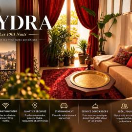 Hydra Apartment with Terrace and Veranda