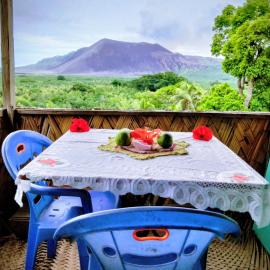 Volcano Roaring Front View Tanna
