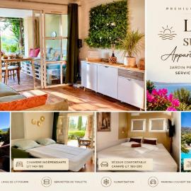 Appart Jardin Clos de 40m2 vue Mer -Parking -Piscine - inclus Formule Premium -Cap Estérel, hotel v mestu Agay - Saint Raphael