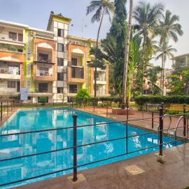 Amazing Pool View 2BHK Candolim Goa Apartment