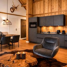 Stylish Loft Apartment with Mountain View near the Lake