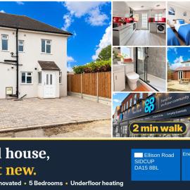 5 bedrooms home in Sidcup free parking