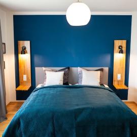 Blue and Green Apartment, mit Balkon