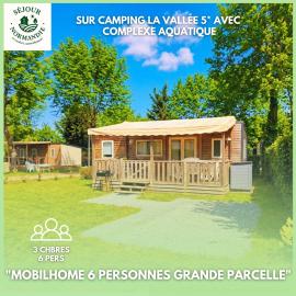 Houlgate - 351 - Mobilhome BASIC 3 chambres 6 personnes Camping 5 étoiles