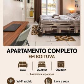 Apê completo com ar, estacionamento grátis próximo ao paraquedismo