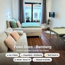 Fewo Doro - gemütliches City Apartment für bis zu 4 Personen