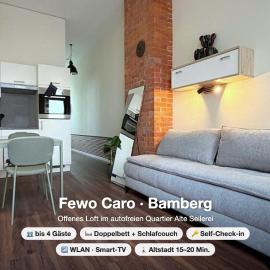 Fewo Caro Bamberg - gemütliches Cityapartment für 4 Personen - Küche - Bad