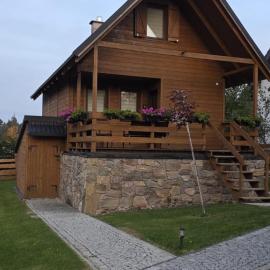 Klimatyczne drewniane Domki Jagodna-Spalona 6D jacuzzi sauna,trasy rowerowe, готель у місті Spalona