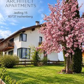 Architect-Apartments 53qm - 2 Schlafzimmer mit integrierter Küche und Bad, nur 2min von A8 - ruhig und modern, hotel v mestu Irschenberg