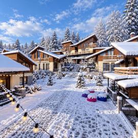 7 Cottage in Bakuriani: Bakuriani şehrinde bir otel