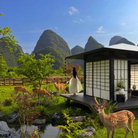 The Deer Haven Yangshuo - A Luxury Heritage & Modern Karst Mountain Retreat by Yulong River -Private Bathtub & Deer Interaction Experience & Rooftop Terrace - Free Pick-up from Airport or TS for 3 Nights, hotel em Yangshuo