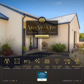 Villa Saint Mart-Tout Inclus-Plage à 7 min à pied
