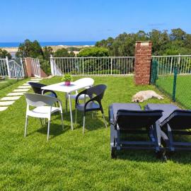 Apartamento con jardín privado cerca playa Usil - Mogro