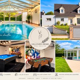 Villa avec piscine chauffée à moins 1h30 de Paris