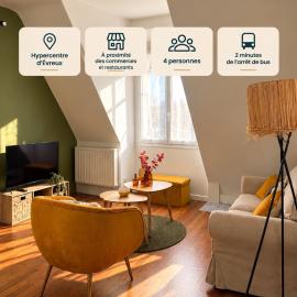 Le duplex cosy au cœur du centre-ville d'Evreux, hotel din Évreux