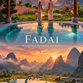 FADAI Hot Spring & Sky Infinity Pool Mountain Resort Yangshuo - The Art of Doing Nothing - BANSHANYOU Sky Cafe & Yoga Experience - English Speaking Team