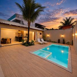 Casa com 4 Quartos climatizados alto padrão lazer com Piscina e Ofurô aquecido