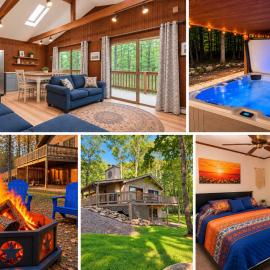 Inn Harmony- Cabin with Game Room Hot Tub Firepit、レイク・ハーモニーのホテル