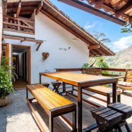 Casa Valle com vista da Serra, fogão a lenha e deck