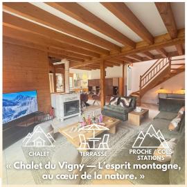 Chalet 6 Pers-Prox Cols-Vue Vallée-Jardin-BBQ