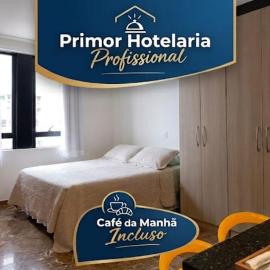 Flat Novo1 - Café, Cama Queen, Ar, Estac e Internet