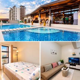 Elegant Condo in Panglao w Balcony & Pool, hotelli Panglao Cityssä
