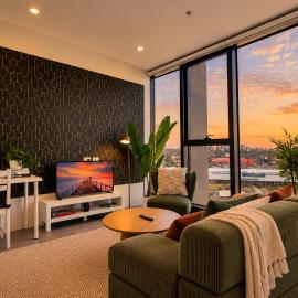 Pool stay with BBQ near Olympic Park Station