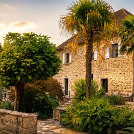 Domaine Le Verger B&B met royale salon, complete keuken en hammam