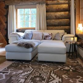 Authentic Lapland cabin in Ruka Private Sauna Fireplace Trail 50m