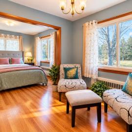 Peaceful Garden-View Room Near Rutgers