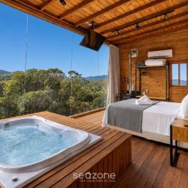 Cabana c/ vista e jacuzzi Serra Catarinense VST025