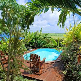 Gites kaz à klemence - bungalow Colibris, hotell i Anse-Bertrand
