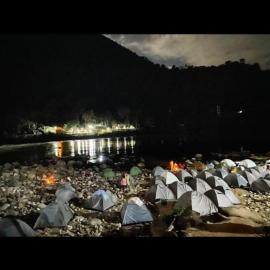 The Transparent River campsite