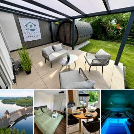 Möhnesee में, होटल Wellness Lodge, Sauna, Whirlpool nahe dem Möhnesee