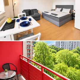 The white Nest Apartment AC & Balcony