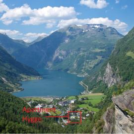 Apartment Hygge - in the heart of Geiranger, hotelli Geirangerissa