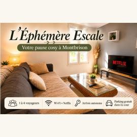 ''L' éphémère escale'' appartement calme avec parking gratuit sur place, hotel in Montbrison