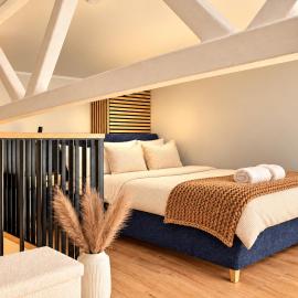 Romantic Riverside Loft with Two-Level Layout