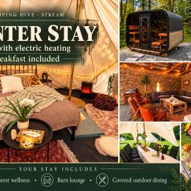 Glamping Hive by Stream, hotel v destinaci Víska
