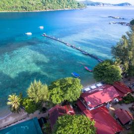 The Barat Perhentian, hotel i Perhentian-øerne
