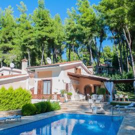 Naftilos Villa Sani with private Pool, viešbutis mieste Sani Beach