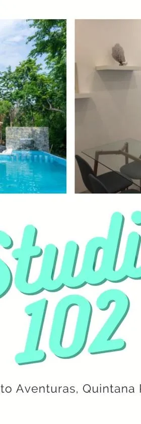 STUDIO 102 Puerto Aventuras private complex with swimming pool, Hotel in Puerto Aventuras